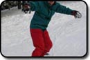 Stefan pe snowboard